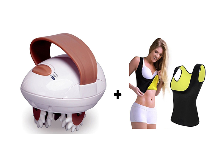PACK ADELGAZANTE MASAJEADOR ANTICELULITICO + FAJA REDUCTORA - 1