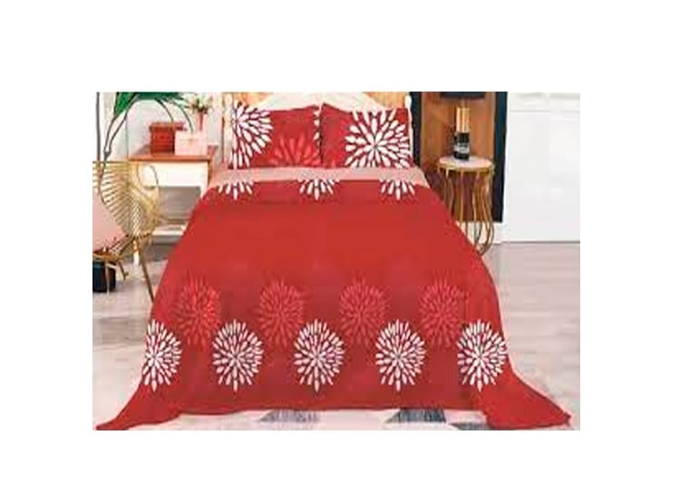 SÁBANAS DEWINNER FLORES 2.5 PLAZAS POLAR BURDEO ESTAMPADO - 2