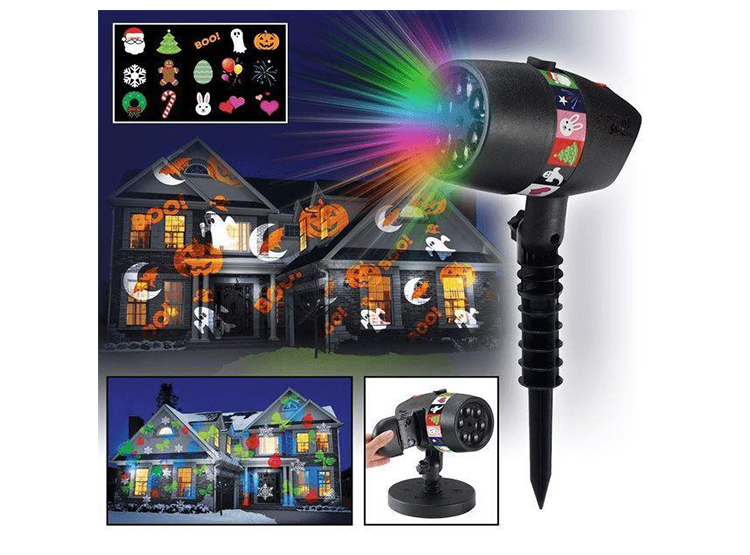 PROYECTOR IMÁGENES DEWINNER PRO-12P LED NAVIDEÑO 12 PLACAS - 2