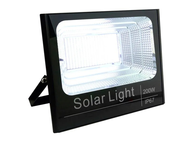 FOCO REFLECTOR SOLAR INT Y EXT 200 W + CONTROL + PANEL - 2