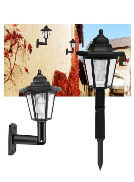 4 LAMPARA FOCO FAROL SOLAR ESTACA Y SOPORTE - 3