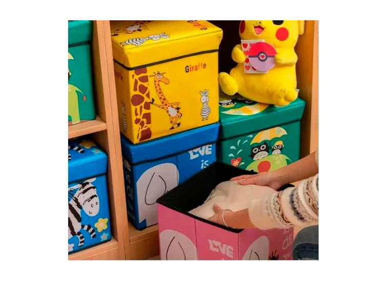 3 CAJAS ORGANIZADOR ROPA JUGUETES PLEGABLE - 3
