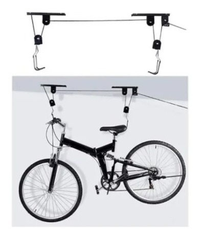 SOPORTE COLGANTE ELEVADOR DE TECHO PARA BICICLETA - 3