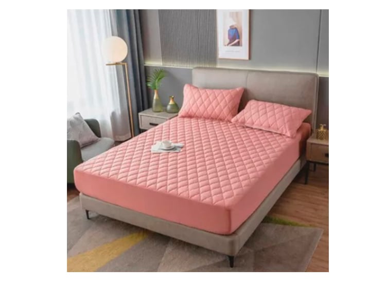 CUBRECOLCHÓN DEWINNER ROSADO IMPERMEABLE 2.5P - 2