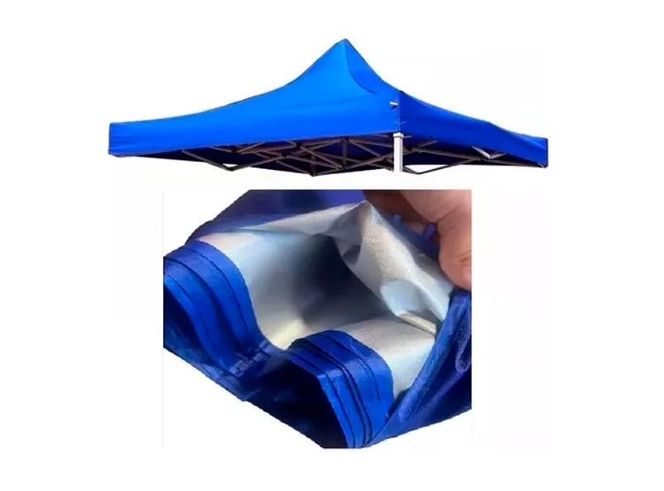 REPUESTO TOLDO LONA IMPERMEABLE 3 X 3 METROS AZUL - 2
