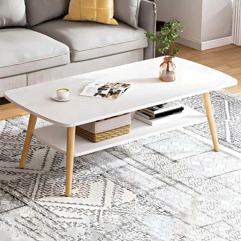 MESA DE CENTRO ELEGANTE 2 NIVELES - 3