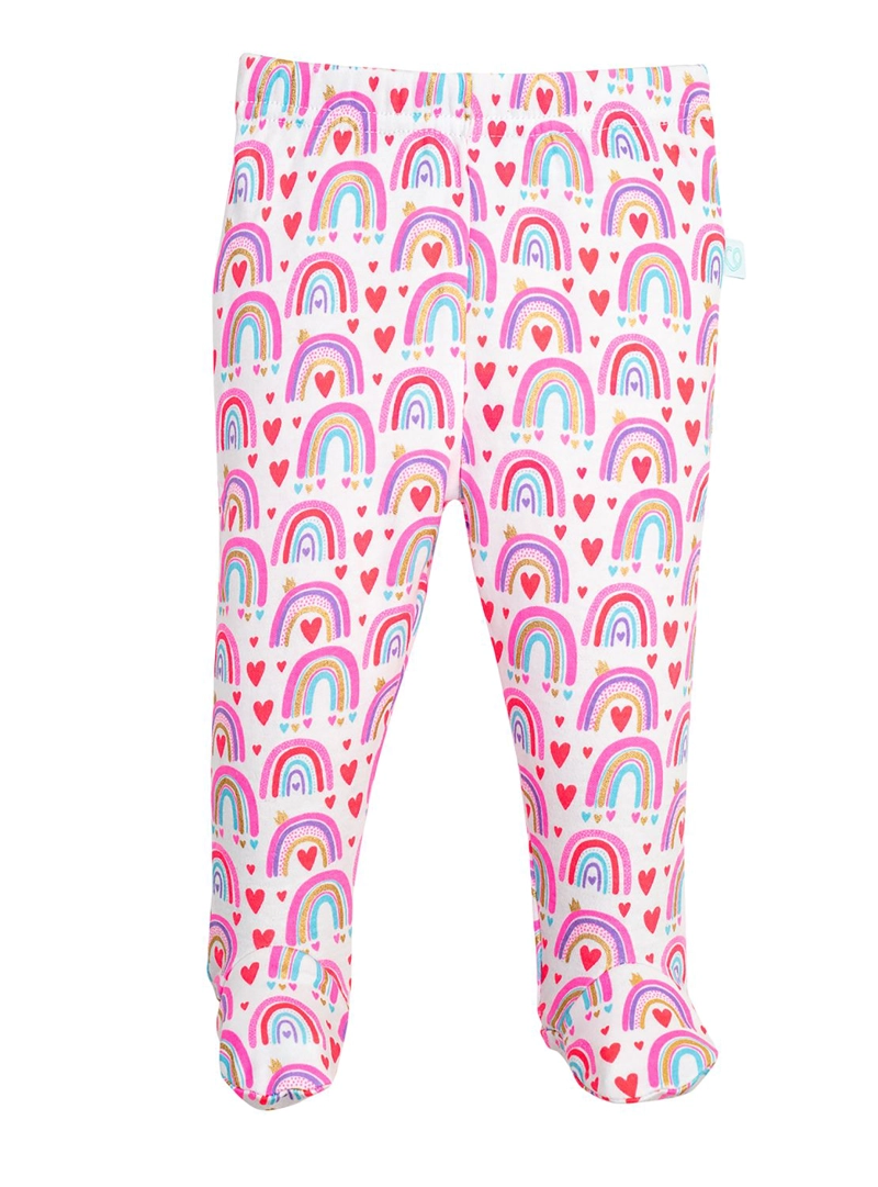 SET 2 PIEZAS ALGODÓN UNISEX BAMBINO ROSADO PANTYS CREATIONS ARCOIRIS - 3