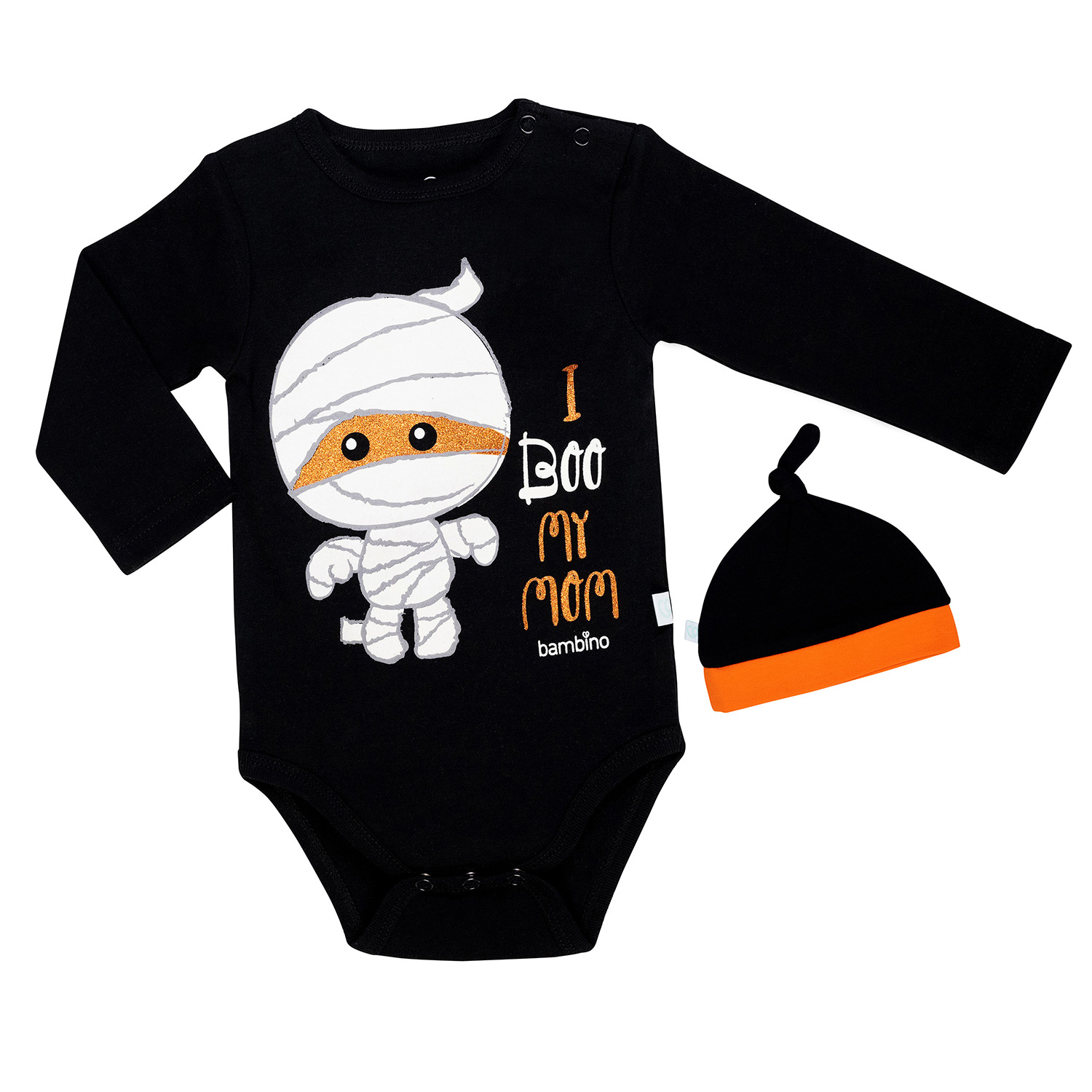 BODY Y GORRITO HALLOWEEN MOMIA NIÑO 3-6 MESES - 5