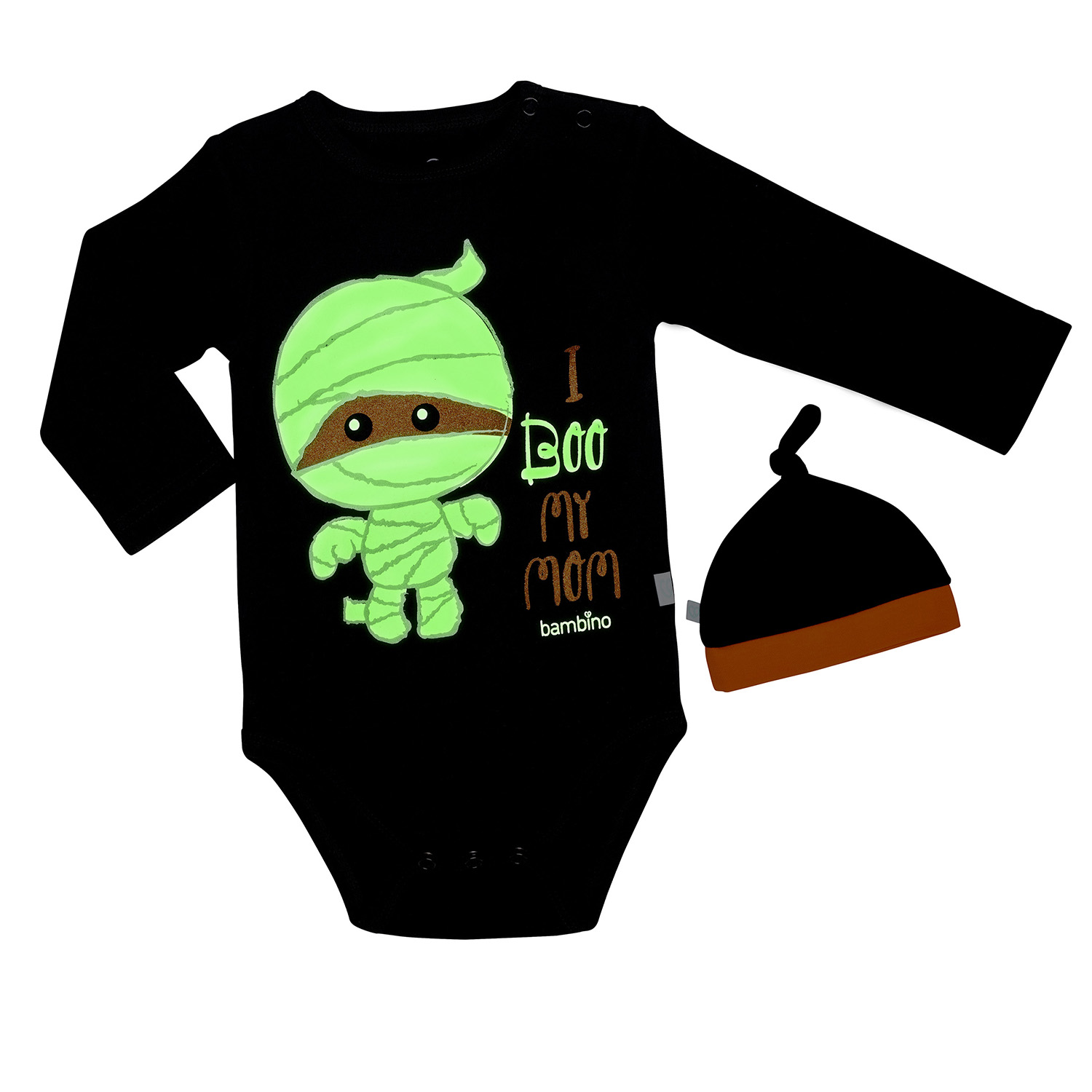BODY Y GORRITO HALLOWEEN MOMIA NIÑO 3-6 MESES - 8