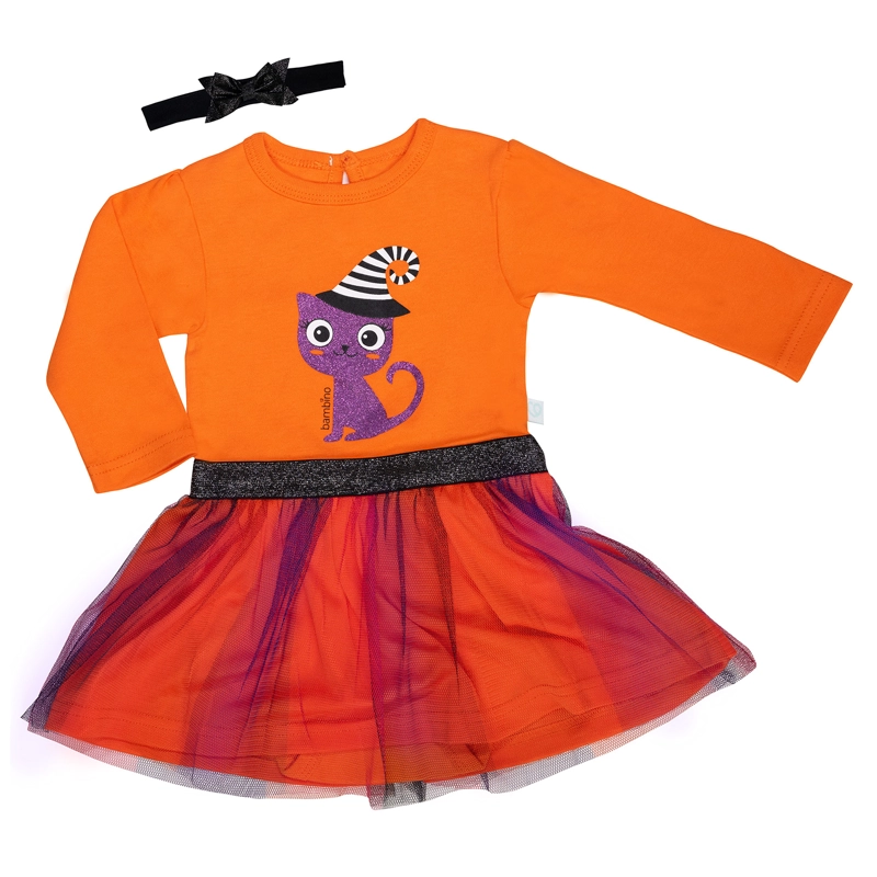 BODY HALLOWEEN GATO NIÑA 0-3 MESES - 2