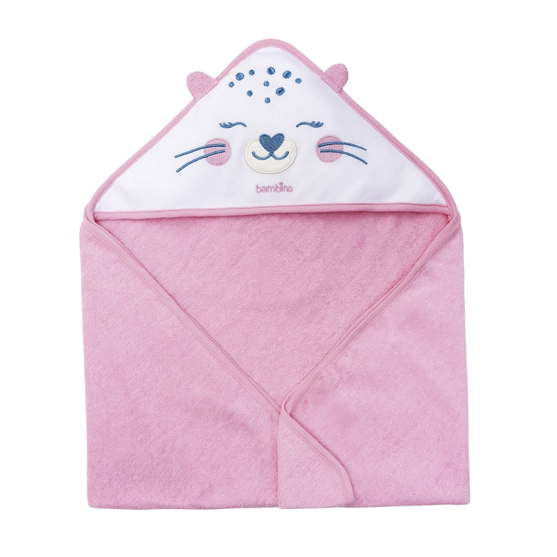 TOALLA CON CAPUCHA FUCSIA CHITA NIÑA - 2