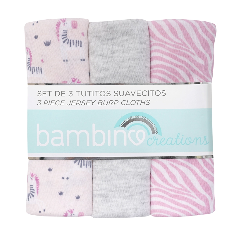 SET 3 TUTITOS ALGODÓN NIÑA BAMBINO GRIS SUAVECITOS CEBRA - 1
