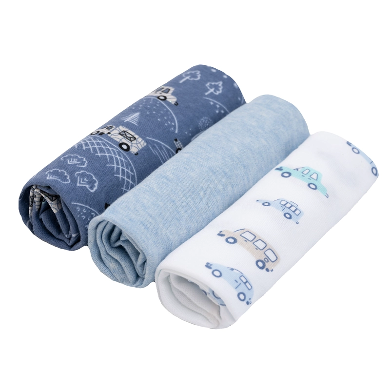 SET 3 TUTITOS ALGODÓN NIÑO BAMBINO AZUL SUAVECITOS AUTOS - 2