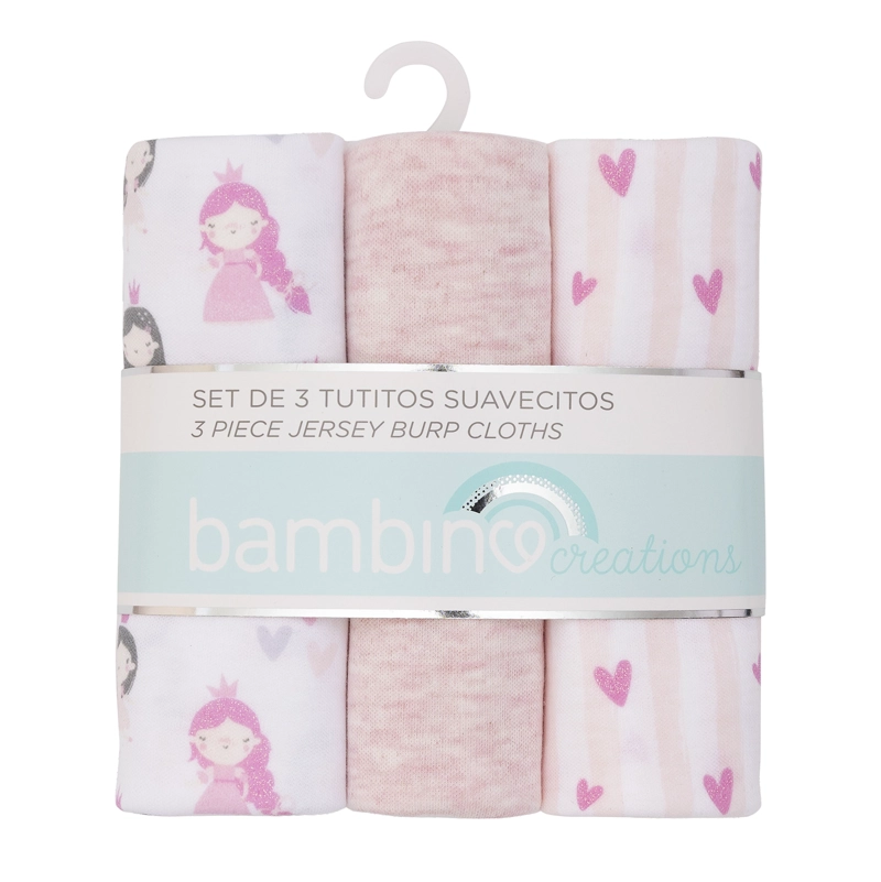 SET 3 TUTITOS ALGODÓN NIÑA BAMBINO ROSADO SUAVECITOS PRINCESAS - 1
