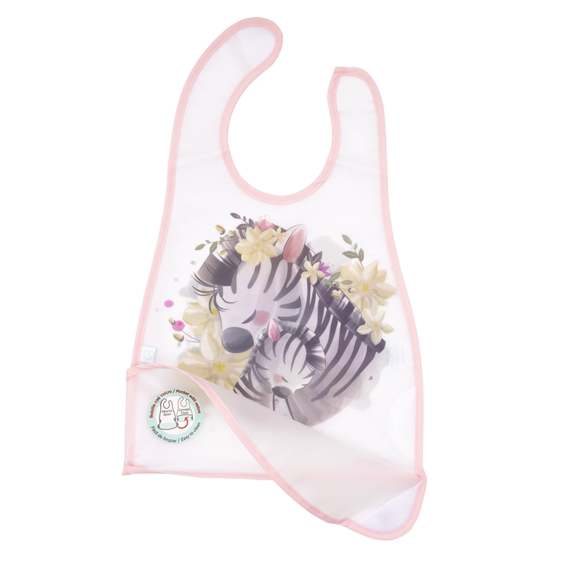 BABERO BAMBINO ALIMENTACIÓN CEBRA NIÑA FUCSIA - 2