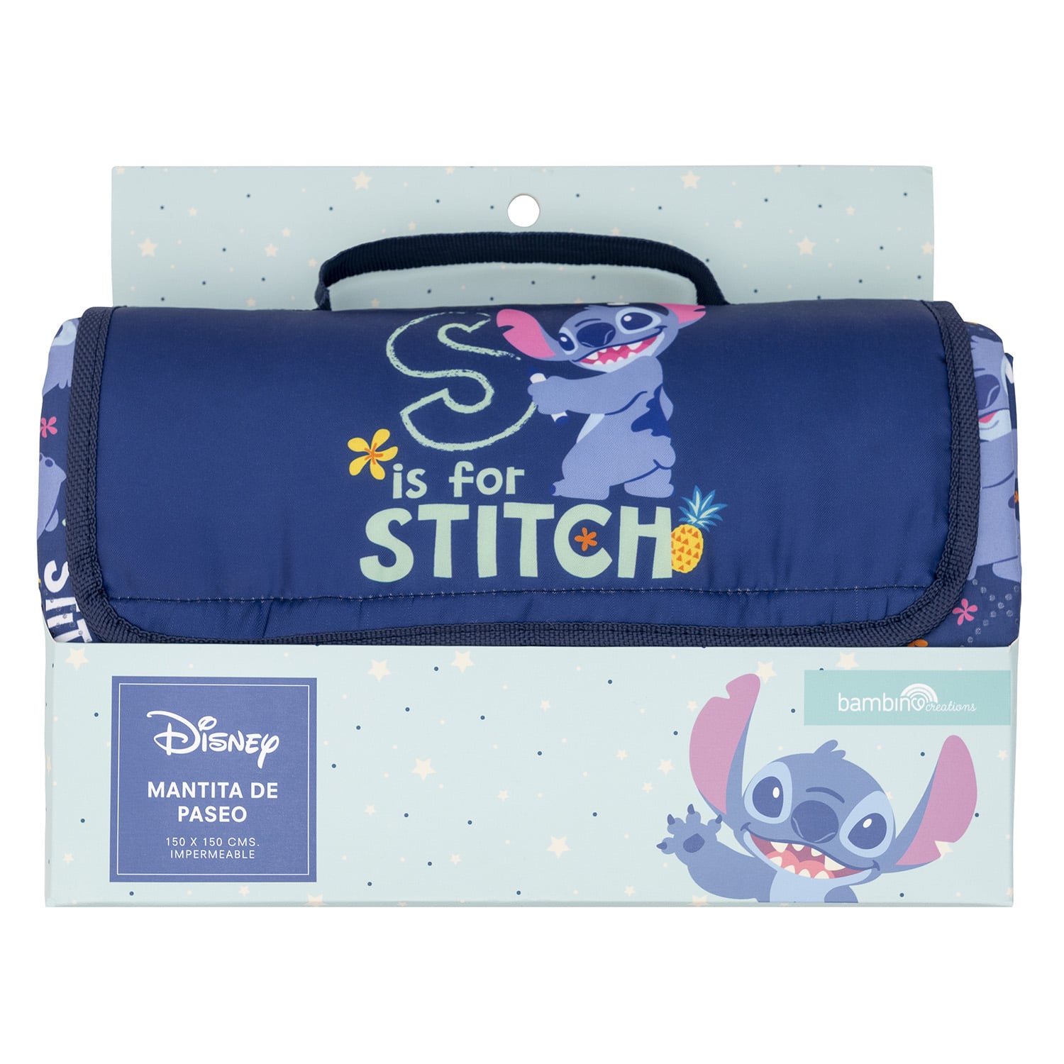 MANTA PICNIC AZUL STITCH UNISEX - 1