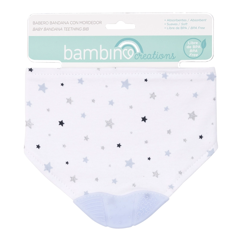 BABERO BAMBINO MORDEDOR SPACE NIÑO BLANCO - 1