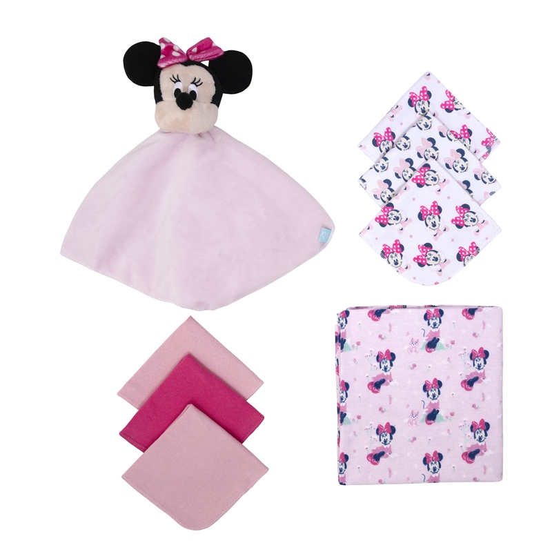SET 8 PIEZAS BABY GIFT ROSADO MINNIE GATO NIÑA - 2