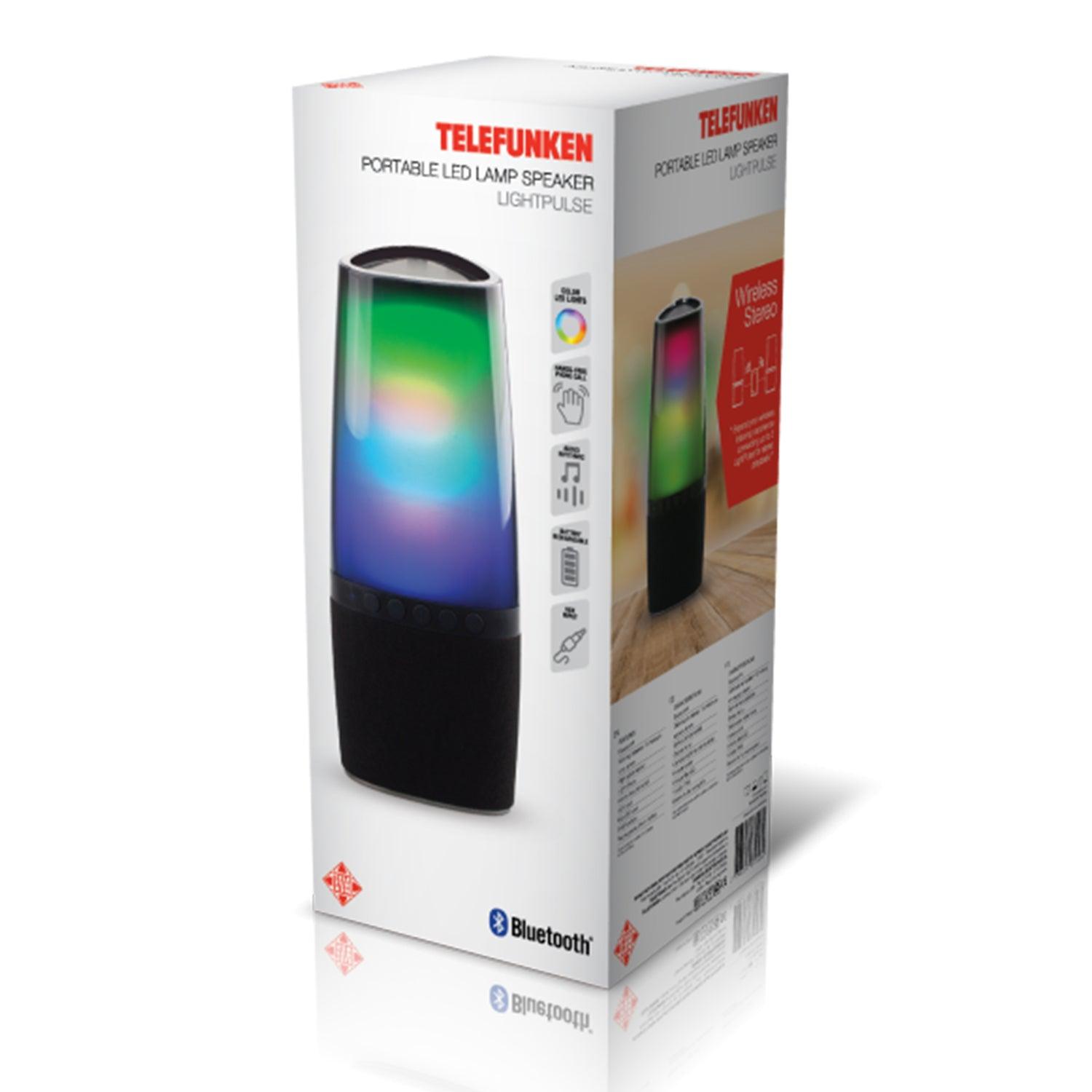 PARLANTE BLUETOOTH TELEFUNKEN LIGHTPULSE PORTATIL NEGRO - 6