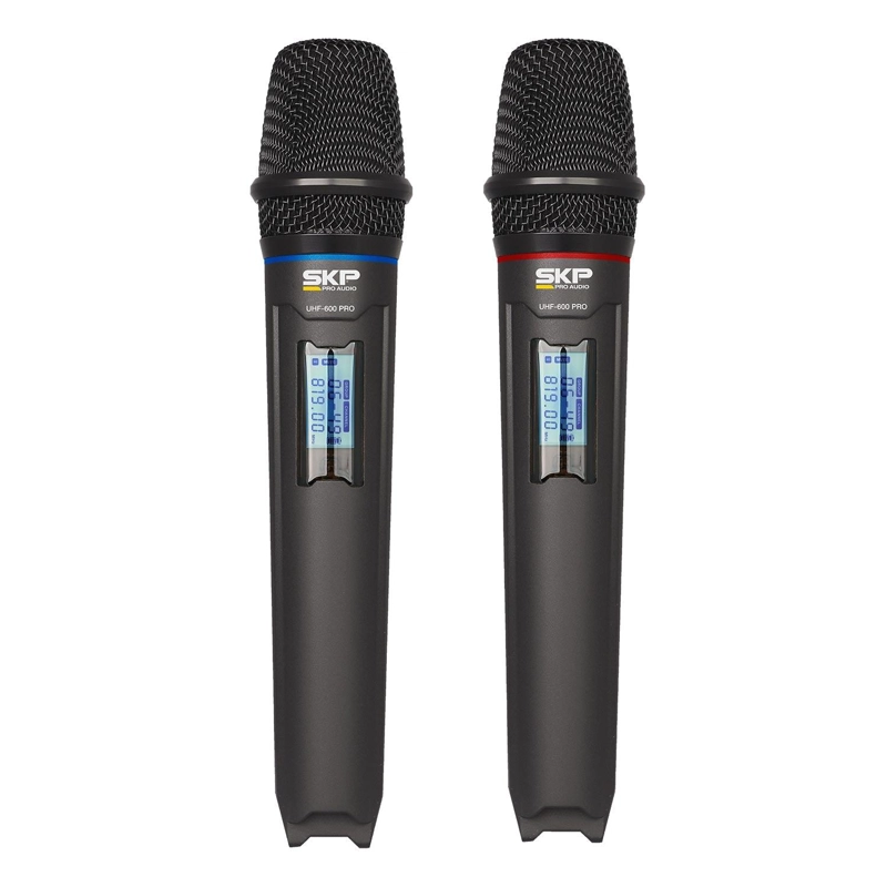 MICRÓFONO SKP UHF 600 PRO INALÁMBRICO DOBLE - 4