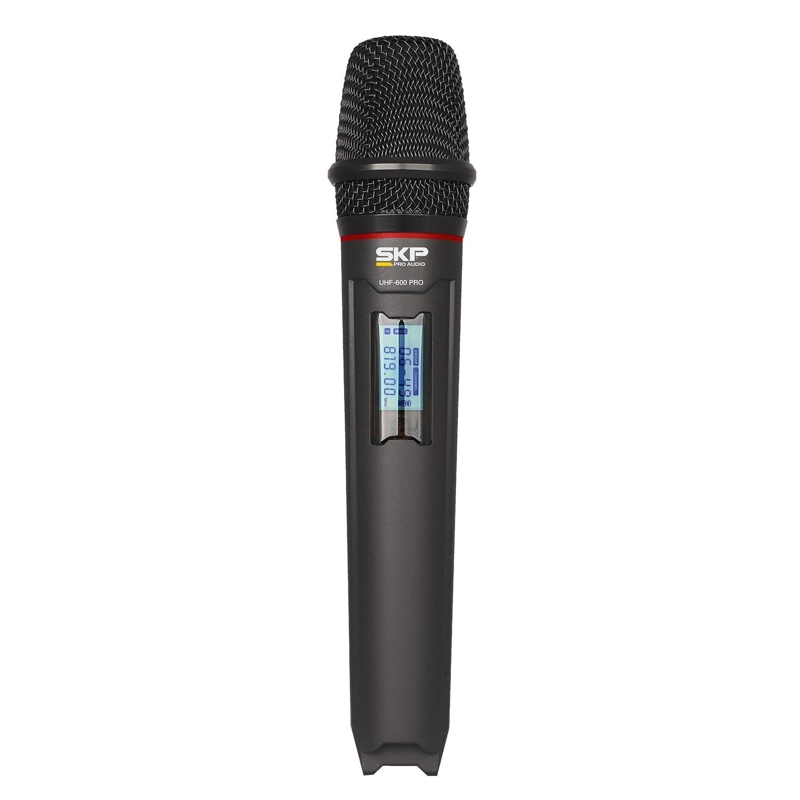 MICRÓFONO SKP UHF 600 PRO INALÁMBRICO DOBLE - 5