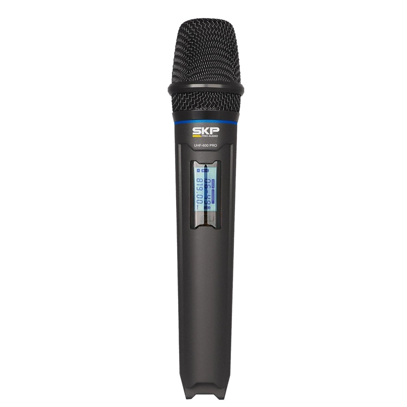MICRÓFONO SKP UHF 600 PRO INALÁMBRICO DOBLE - 6
