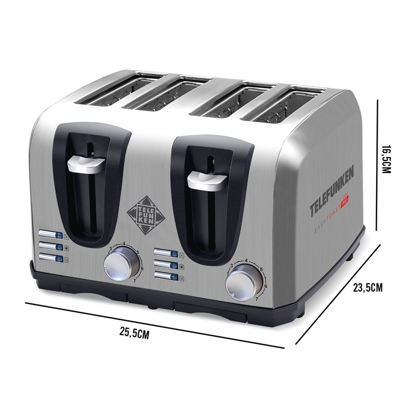 TOSTADOR ELE CTRICO 4 REBANADAS ACERO - 2