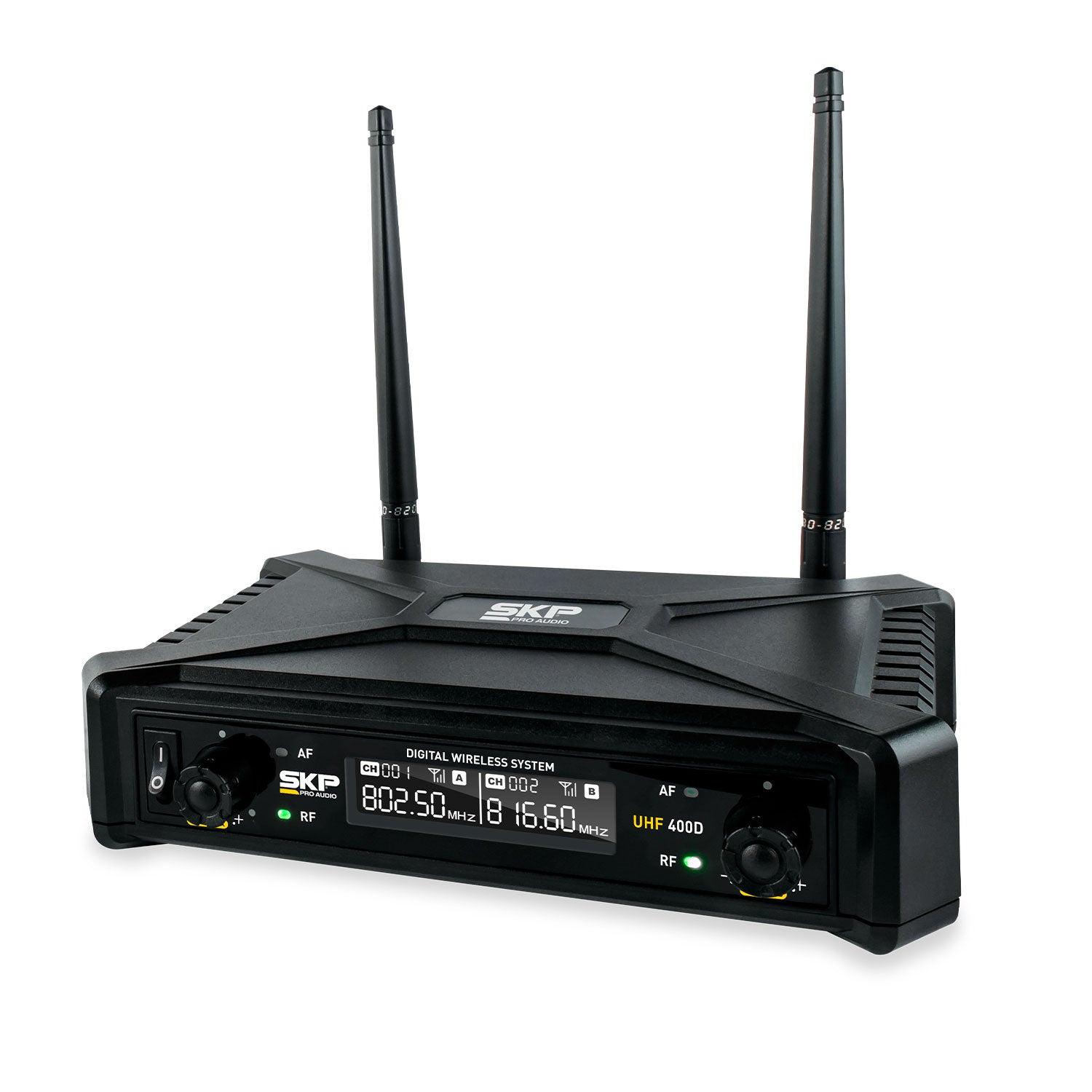 KIT MICRÓFONO SKP UHF 400D INALÁMBRICO - 4