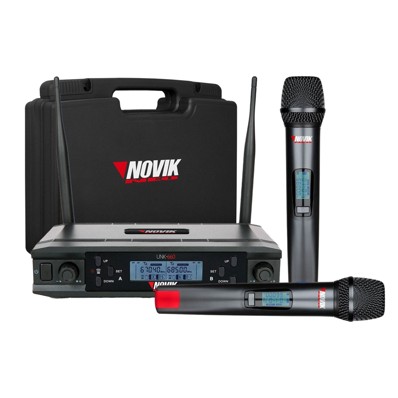 MICRÓFONO NOVIK DOBLE INALÁMBRICO UNK 330 - 1