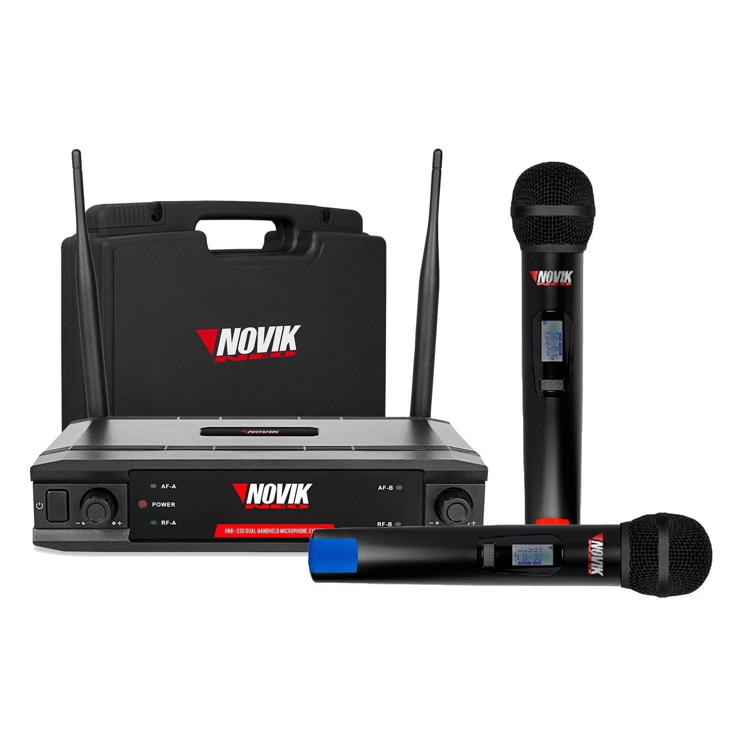 MICRÓFONO NOVIK DOBLE INALÁMBRICO UNK 330 - 1