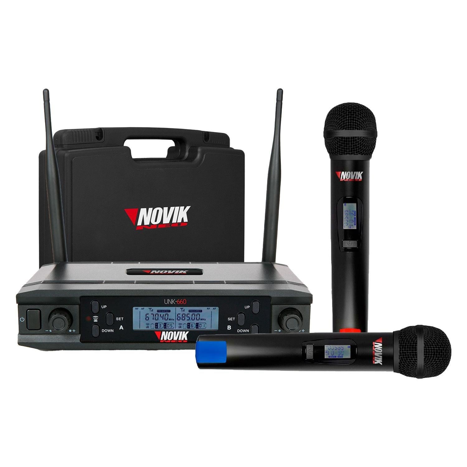 MICRÓFONO NOVIK DOBLE INALÁMBRICO UNK 660 - 1