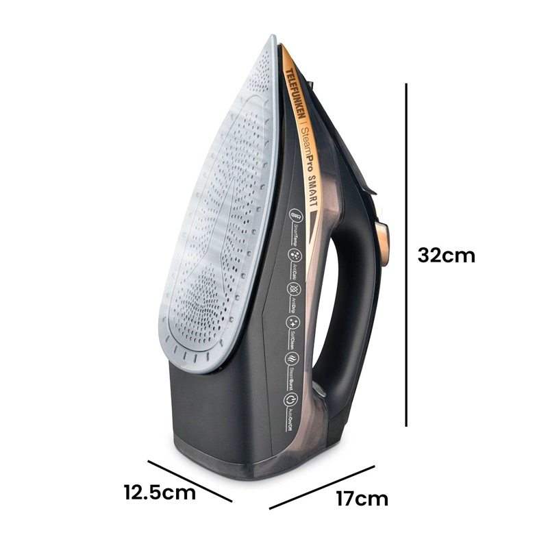PLANCHA A VAPOR TELEFUNKEN STEAMPRO SMART NEGRO - 4