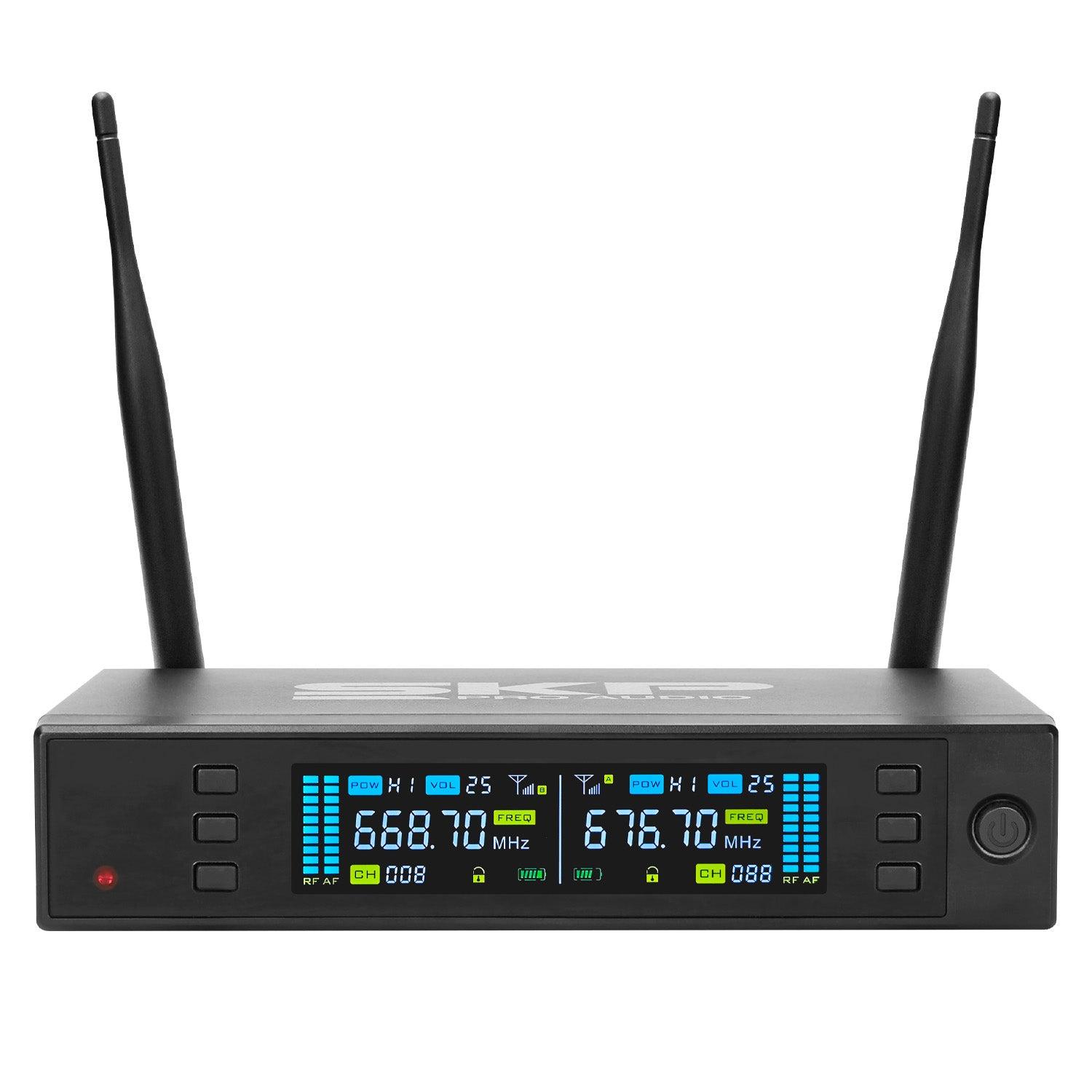 MICROFONO INALAMBRICO DOBLE PROFESIONAL SKP CLARITY II - 4