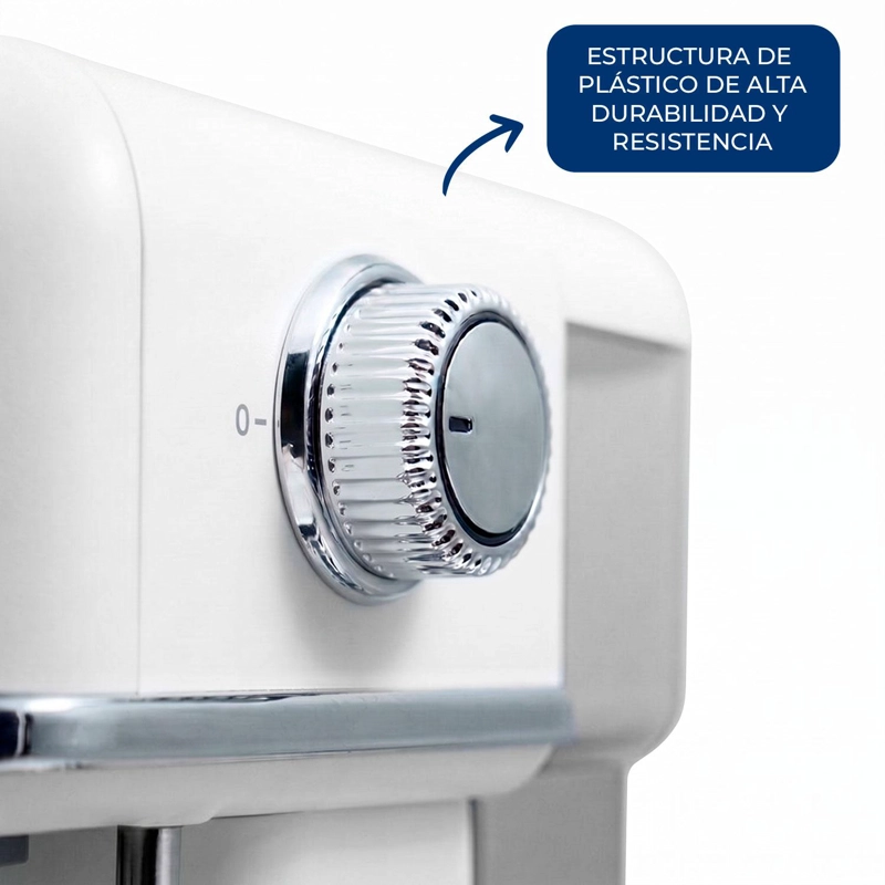 CAFETERA ESPRESSO CON MOLINILLO TELEFUNKEN PARMA BLANCA - 2