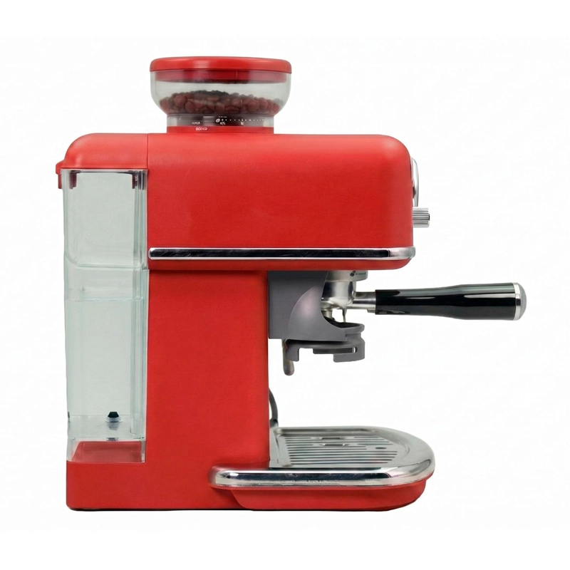 CAFETERA ESPRESSO CON MOLINILLO TELEFUNKEN PARMA ROJA - 5