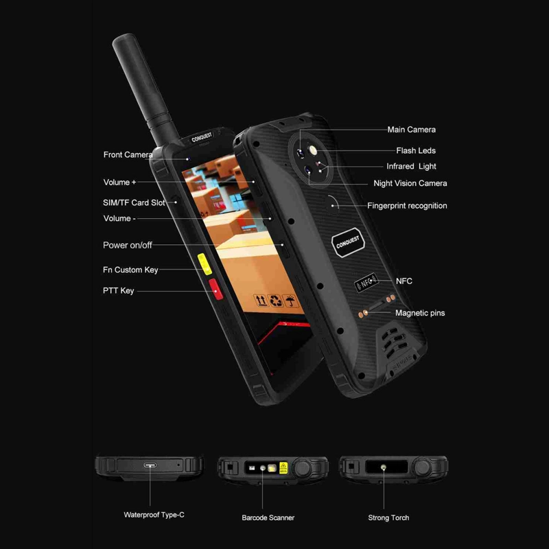 CELULAR CONQUEST F5 128GB 6GB RAM 48MP 5.5 " RADIO DIGITAL Y ANALÓGICO RESISTENTE Y SUMERGIBLE AGUA - 2