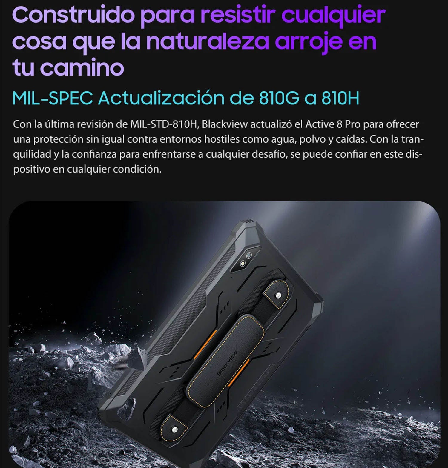 TABLET RUGGED 4G BLACKVIEW ACTIVE 8 PRO RESISTE GOLPES AGUA - 4
