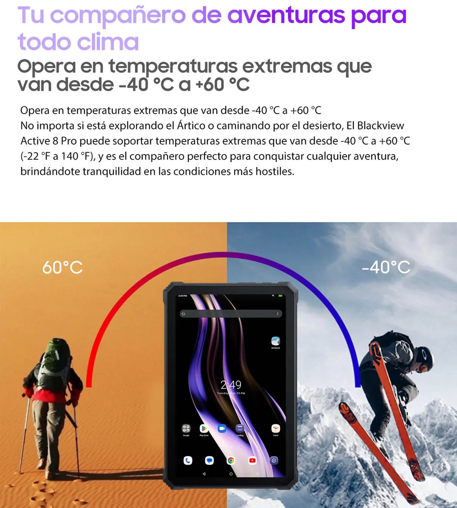 TABLET RUGGED 4G BLACKVIEW ACTIVE 8 PRO RESISTE GOLPES AGUA - 7