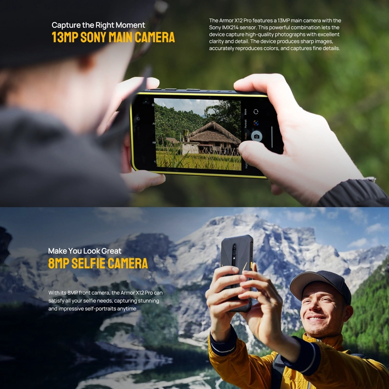 CELULAR ULEFONE ARMOR X12 PRO 64 GB 4 GB RAM 13 MP 5.4 " ANDROID 13 DUALSIM RUGGED - 4
