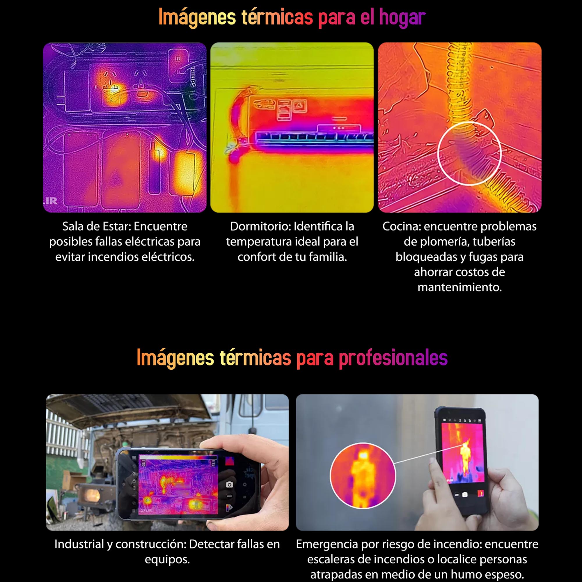 CELULAR BLACKVIEW BV8900 256 GB 8 GB RAM 64MP 6.5 " CON CÁMARA TÉRMICA TERMOGRÁFICA INFRARROJOS FLIR - 3