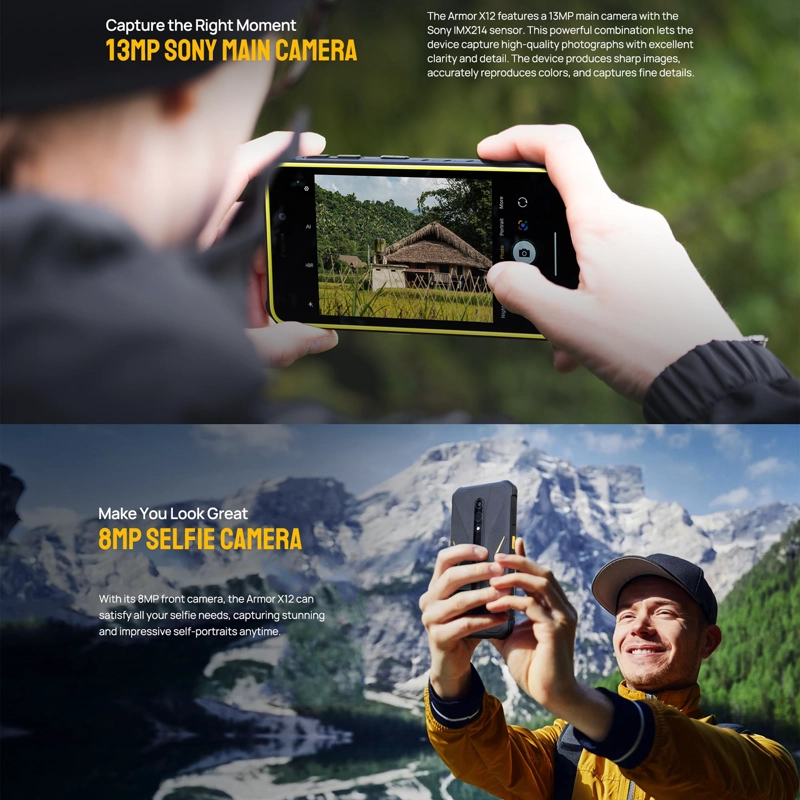 CELULAR ULEFONE ARMOR X12 32 GB 3 GB RAM 13 MP 5.4 " ANDROID 13 DUALSIM RUGGED - 5