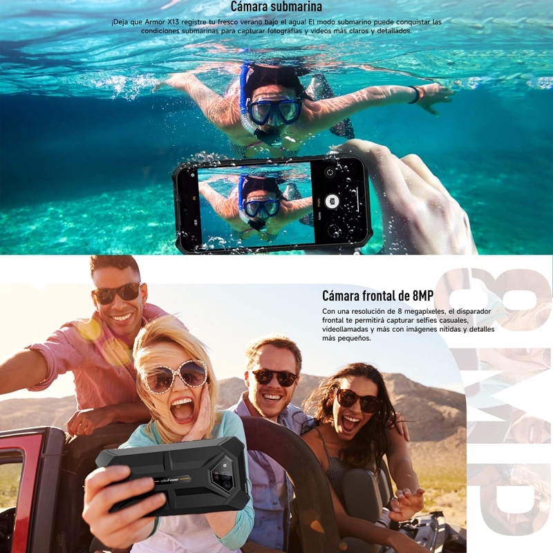 CELULAR ULEFONE ARMOR X13 64 GB 6 GB RAM 50 MP 6.5 " ANDROID 13 DUALSIM RUGGED - 4