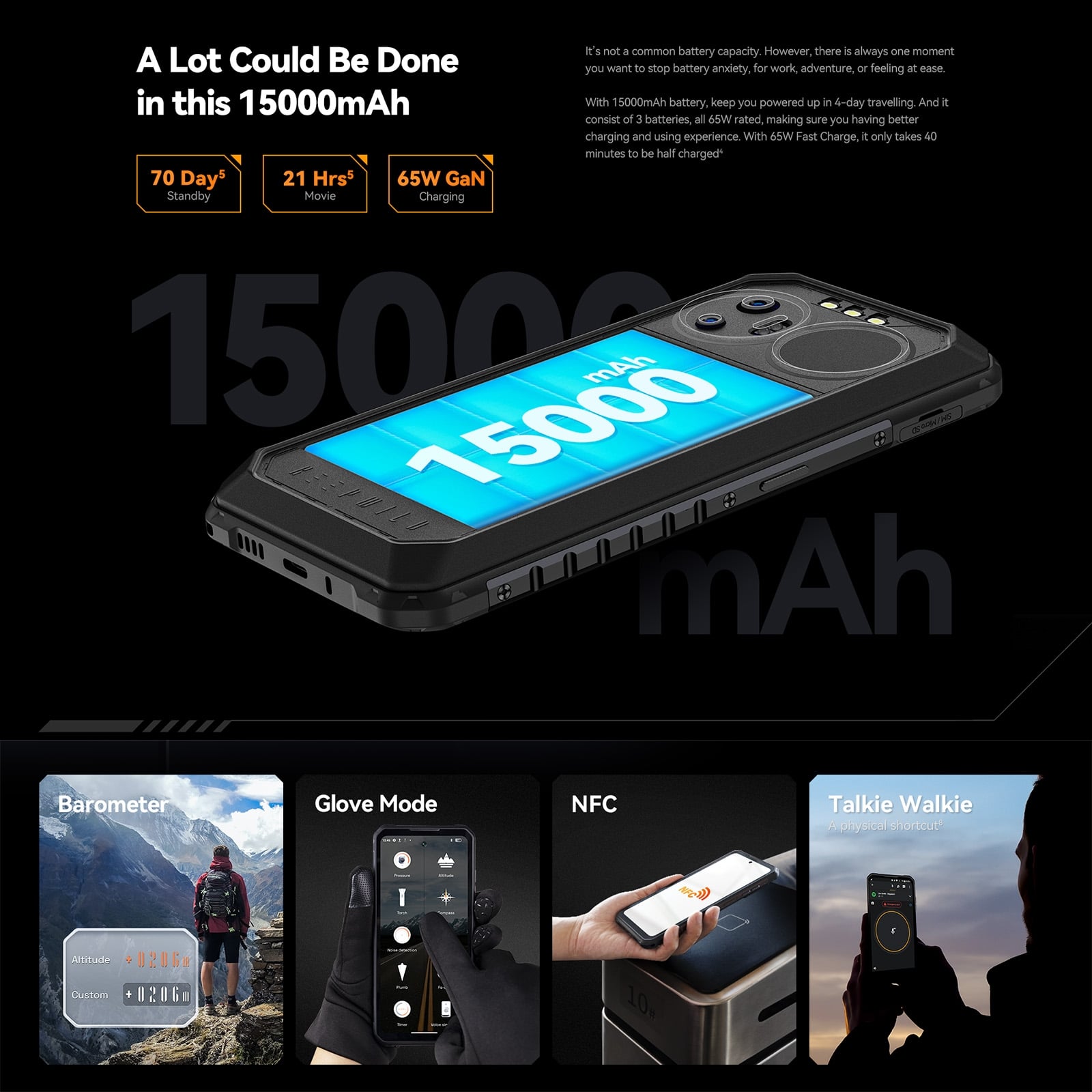 CELULAR IIIF150 B2 ULTRA 256 GB 12 GB RAM 200 MP 6.8 " RESISTENTE GOLPES AGUA BATERÍA 15.000MAH - 6