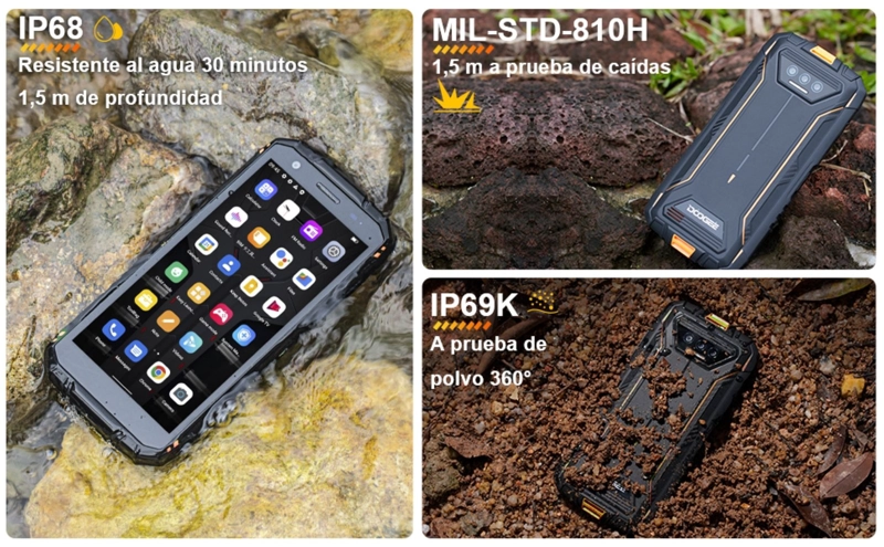 CELULAR DOOGEE S41 MAX 256 GB 6 GB RAM 13 MP 5.5 " RESISTE GOLPES POLVO AGUA - 3