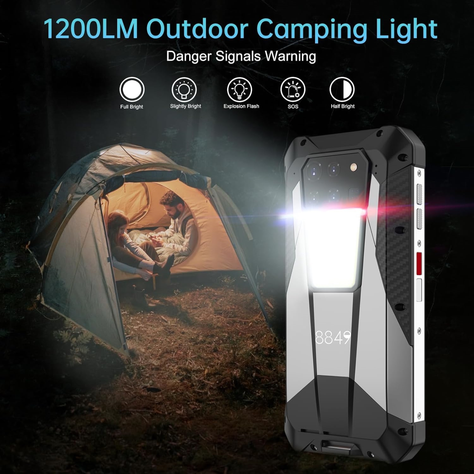 CELULAR BLACKVIEW TANK 3PRO 512GB 16GB RAM 200MP 6.7 " UNIHERTZ 8849 5G PROYECTOR LÁSER 120 PULGADAS - 6