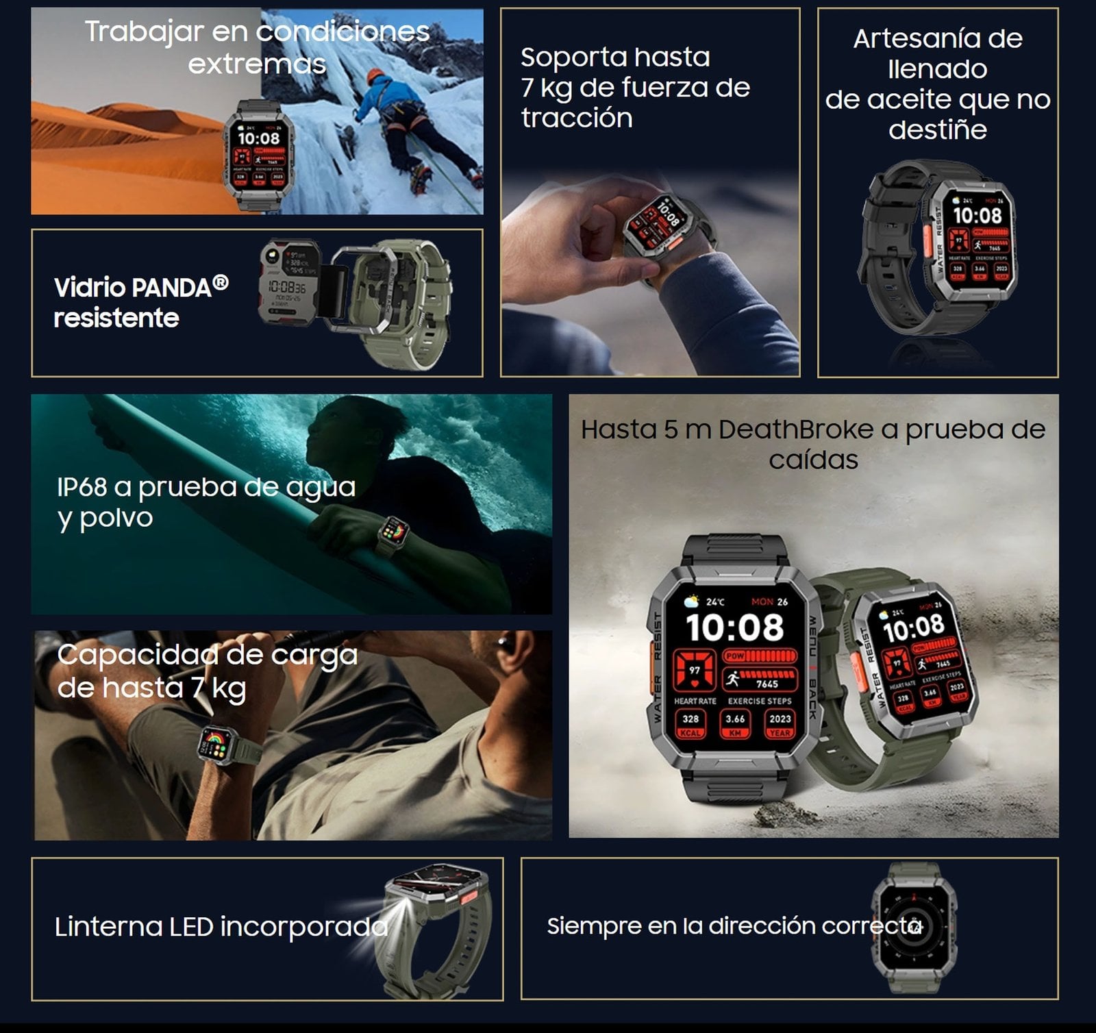 BLACKVIEW W60 RESISTENTE RELOJ INTELIGENTE SMARTWATCH BAND - 2