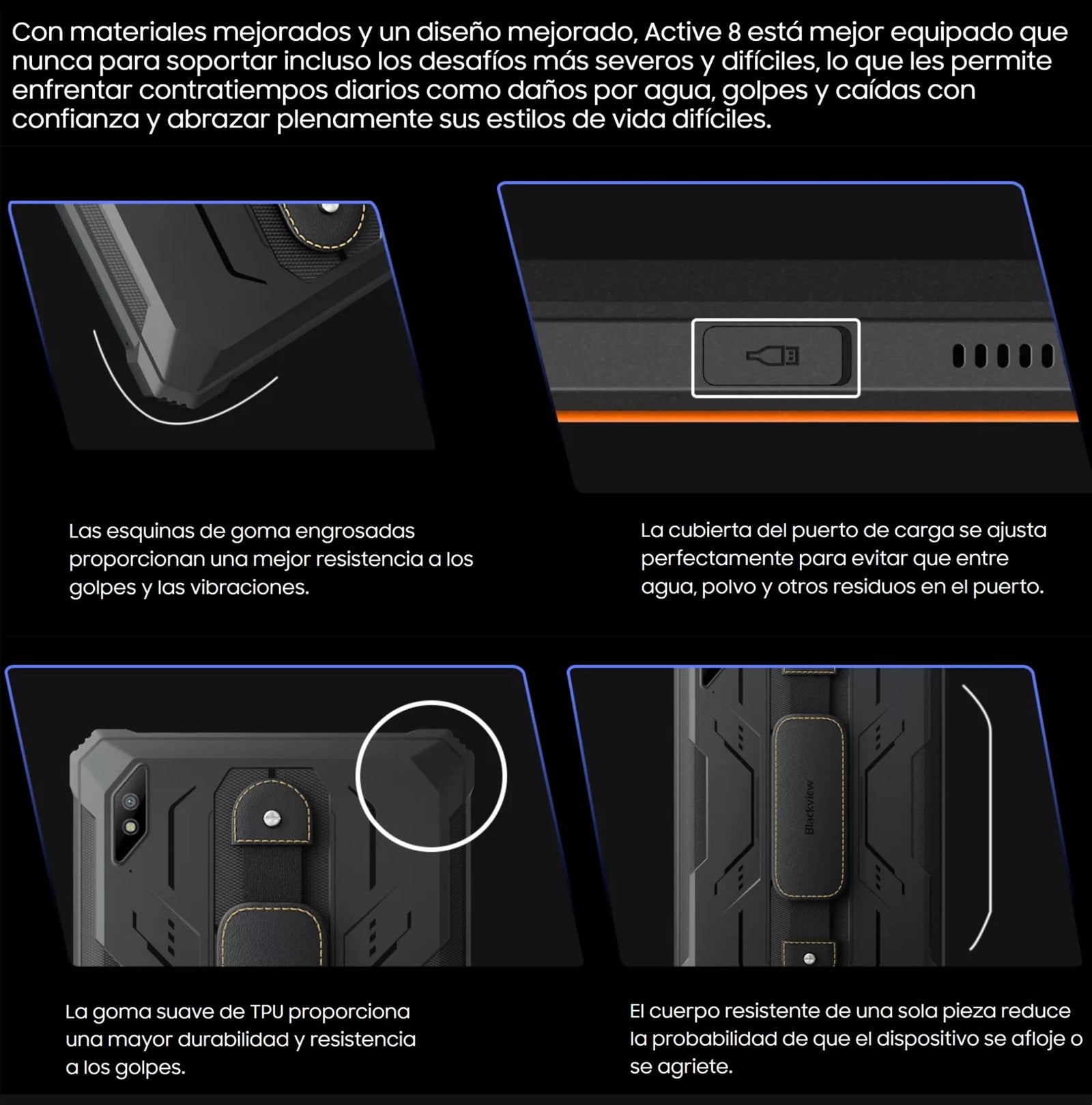 BLACKVIEW ACTIVE 8 - TABLET RESISTENTE IP68/IP69K, 22.000MAH - 5