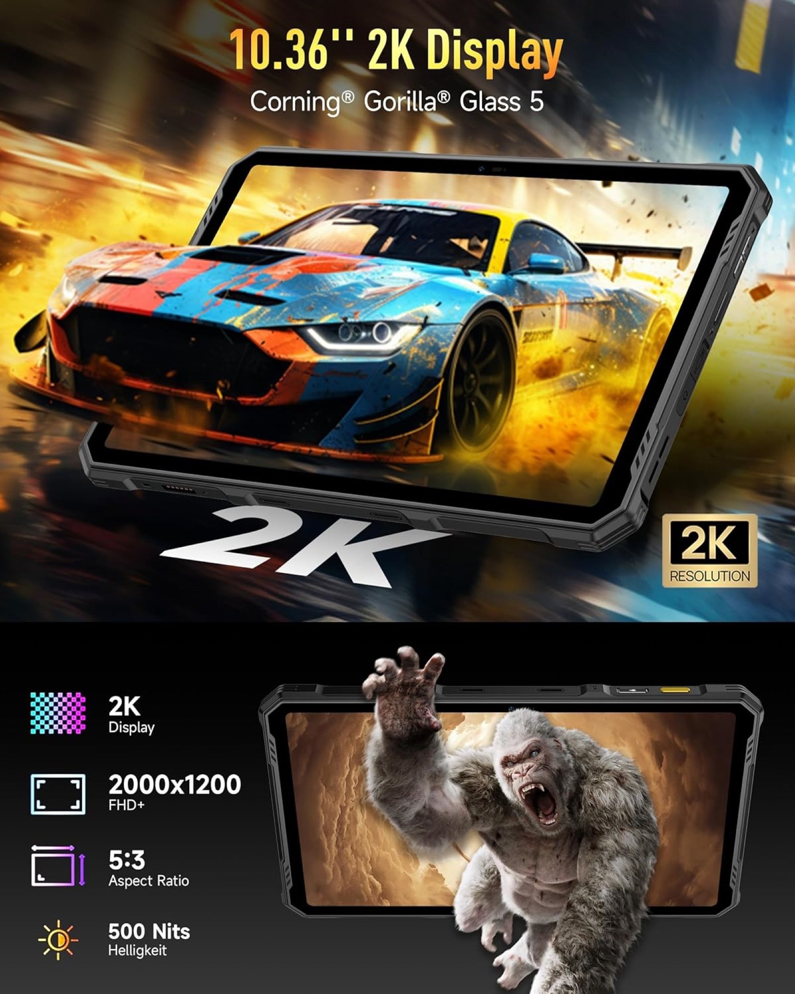 TABLET DOOGEE ARMOR PAD 3 PRO 10.4" 256 GB ULEFONE 4G INDUSTRIAL IP68 MILITAR - 7