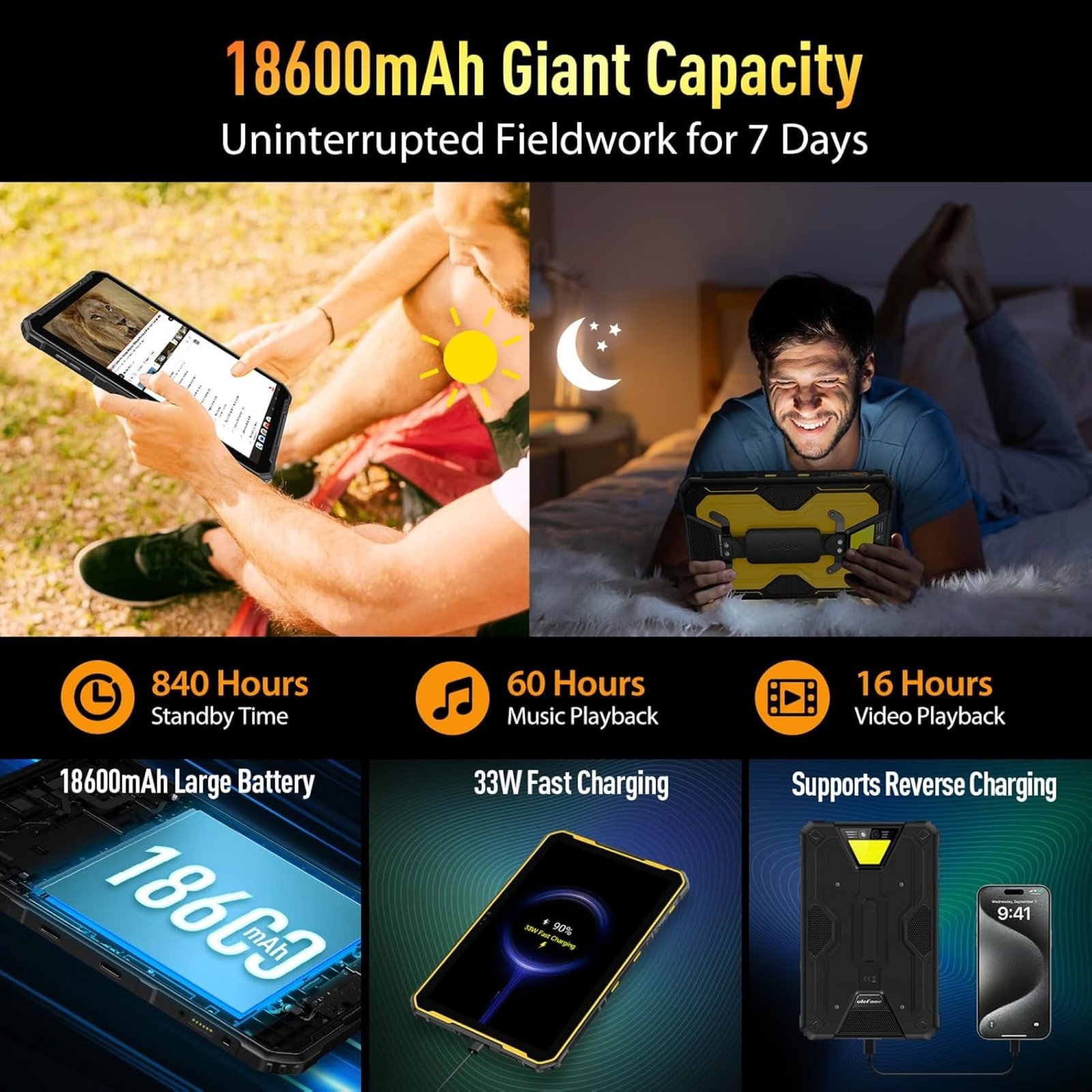 TABLET ULEFONE ARMOR PAD 2 256 GB 4G RESISTENTE GOLPES POLVO AGUA - 6