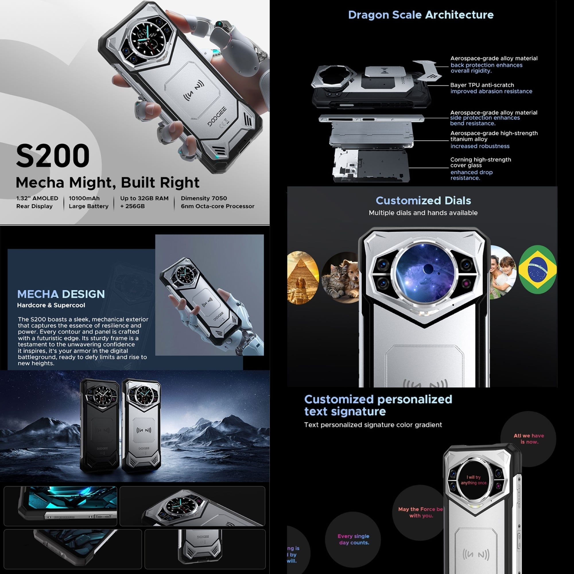 DOOGEE S200 - SMARTPHONE ULTRARRESISTENTE, 100 MP, 12GB+256GB, 10.100MAH - 4